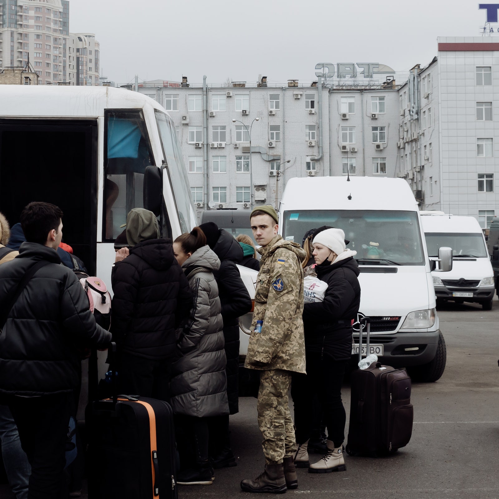 In Kyiv, scenes of dread and defiance