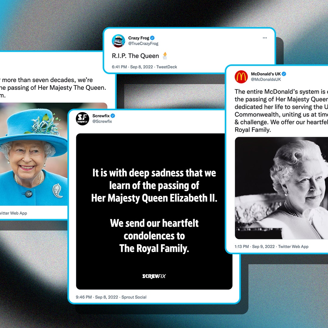 The Queen has died and brands have lost their minds