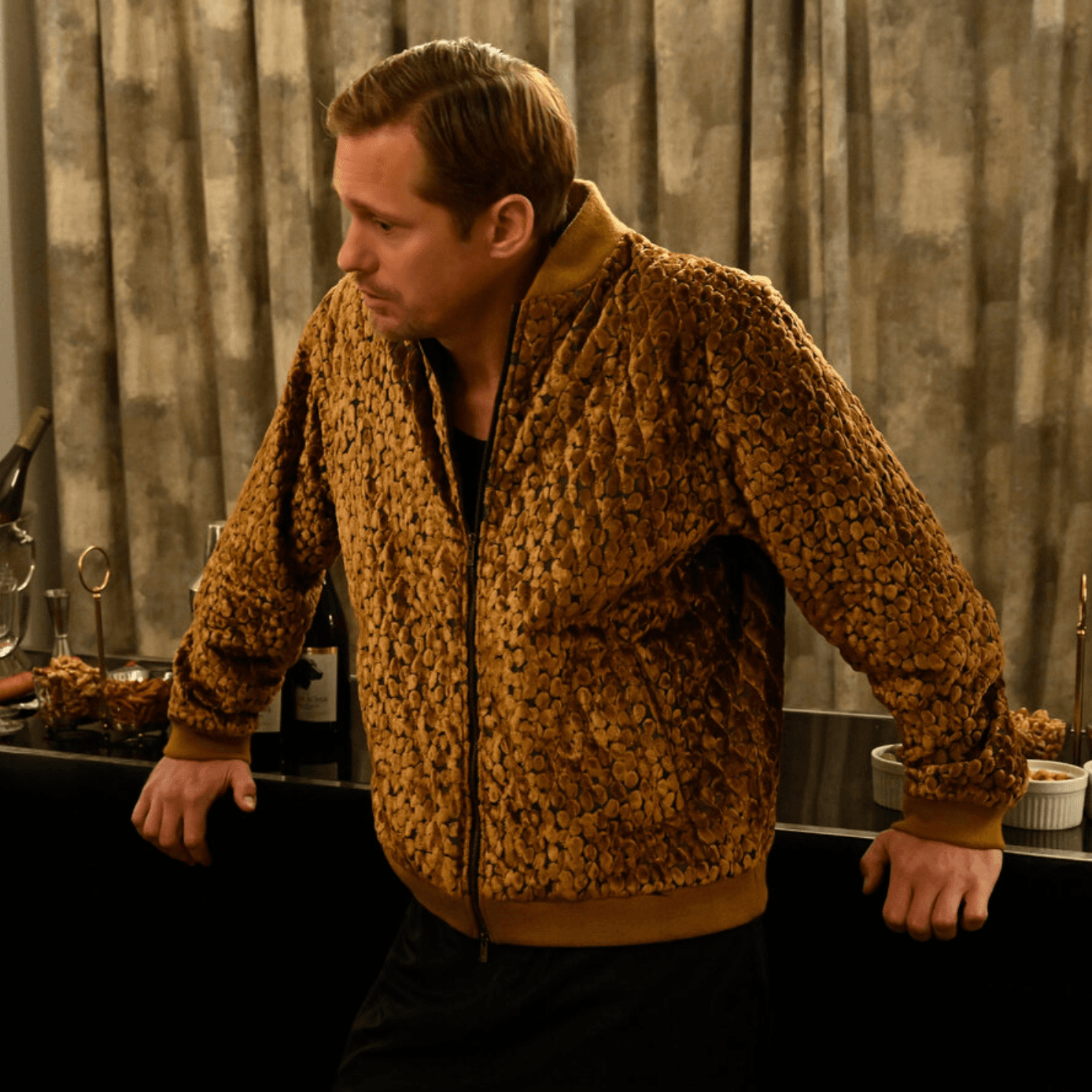 Lukas Matsson's gold jacket breaks the cardinal rule of Succession: never overplay your hand