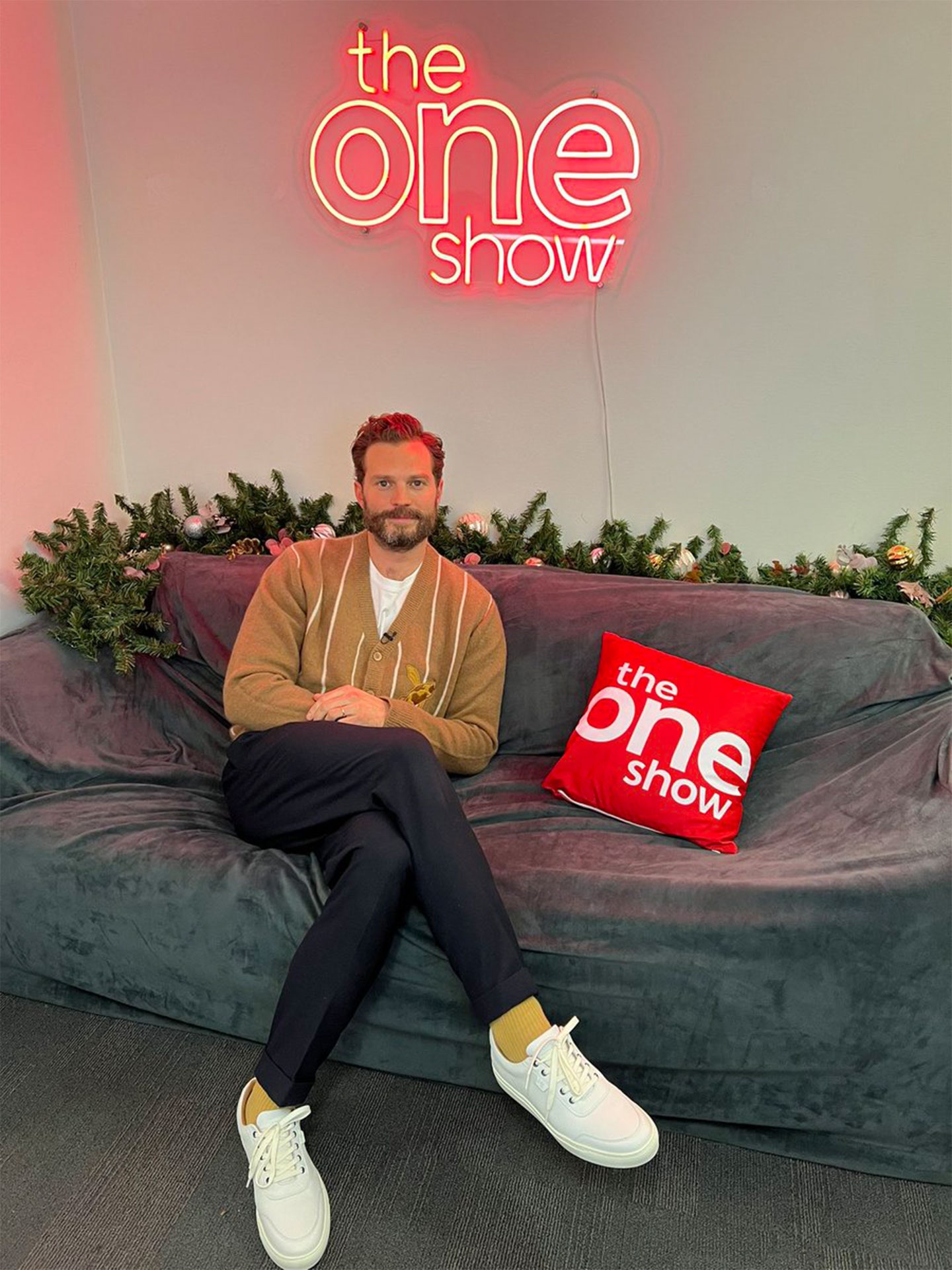 Jamie Dornan in Percival 2024 Why you need a knit cardigan