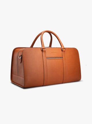 Carl Friedrik palissey weekender bag reviewed for British GQ in the best men's holdalls guide