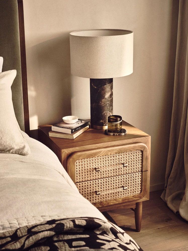 Oscar bedside table reviewed for GQ's guide to the best Soho Home furniture