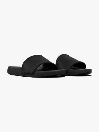 Lululemon 'Restfeel' black slippers as selected by Heidi Quill