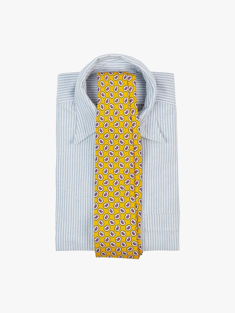 Best Classic Gifts to Buy for your Father as selected for British GQ by Jessie Atkinson: Drake's silk tie