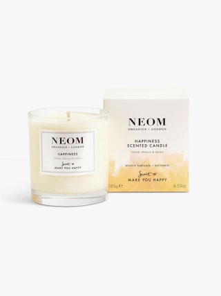 Best Housewarming Gifts as chosen for British GQ gift guide by Jessie Atkinson Neom Happiness Scented Candle