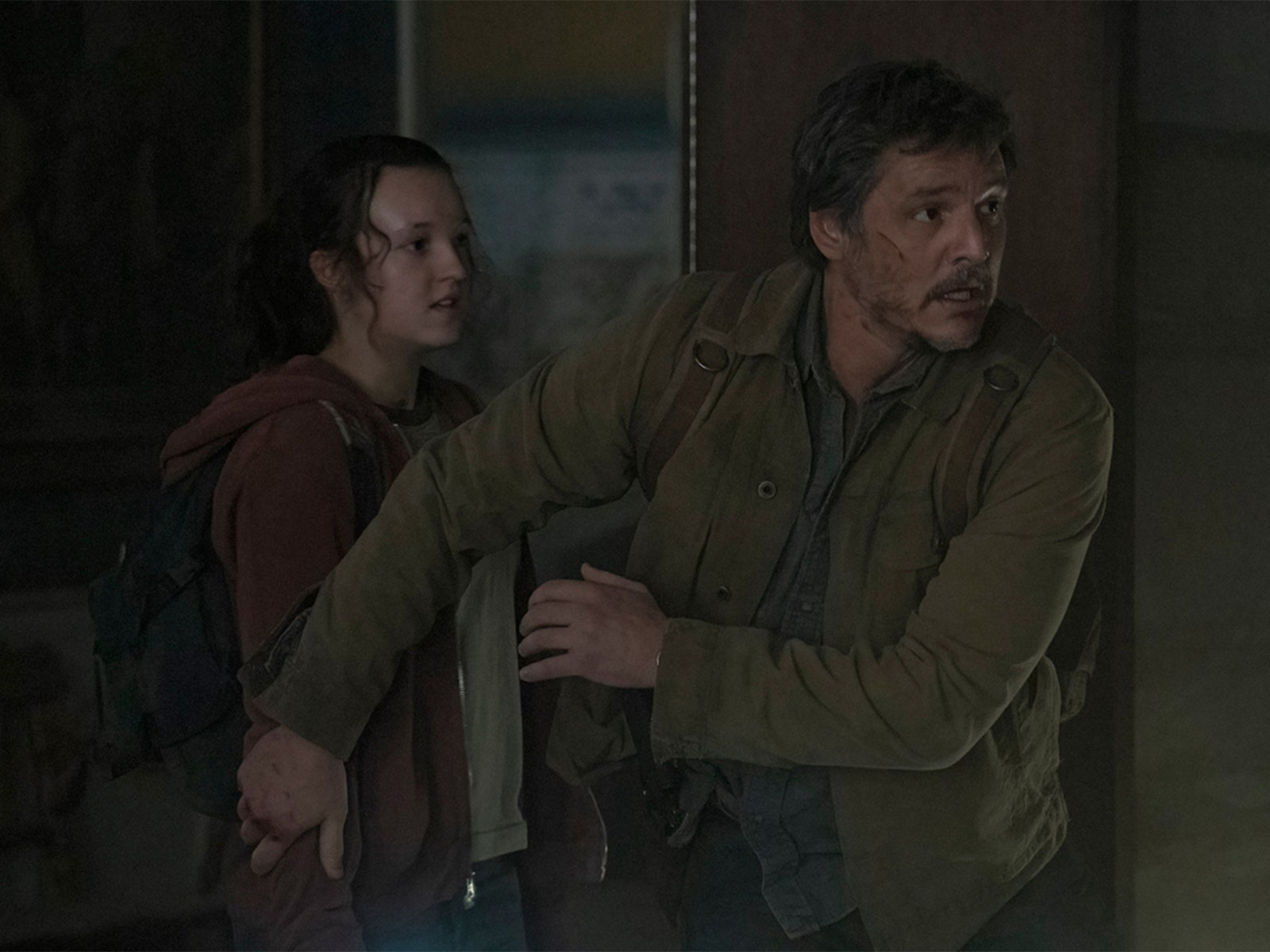 Image may contain Pedro Pascal Adult Person Backpack Bag Head and Face