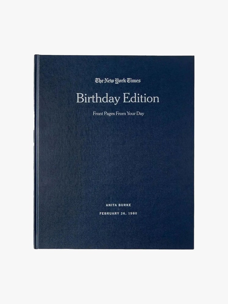 Uncommon Goods NewYork Times Custom Birthday Book