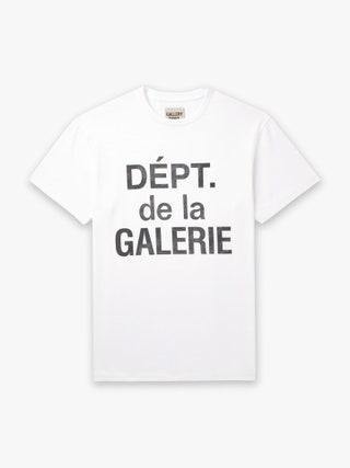 GQ Editors' Top White TShirt Picks Gallery Dept logo print white Tshirt