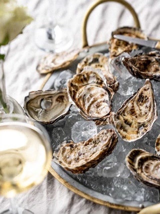 Best HighEnd Gifts as chosen for British GQ by Jessie Atkinson Oysters and Champagne Hamper