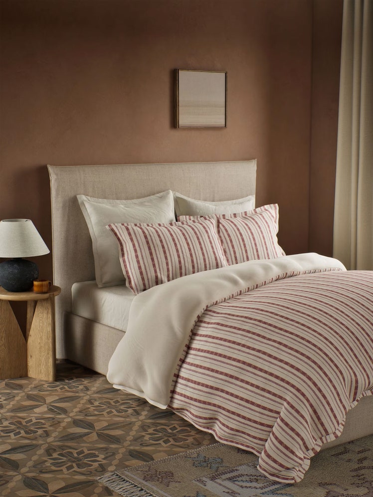 Marks & Spencer x Fired Earth for British GQ’s best brushed cotton bedding