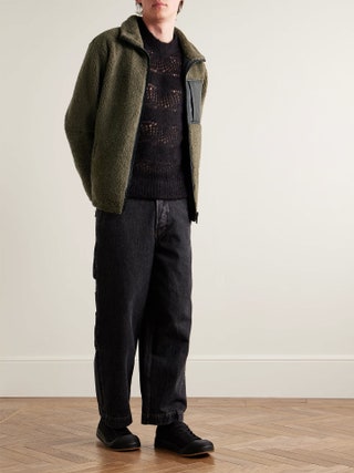 Yves Salomon reversible shearling jacket as selected by Faye Fearon