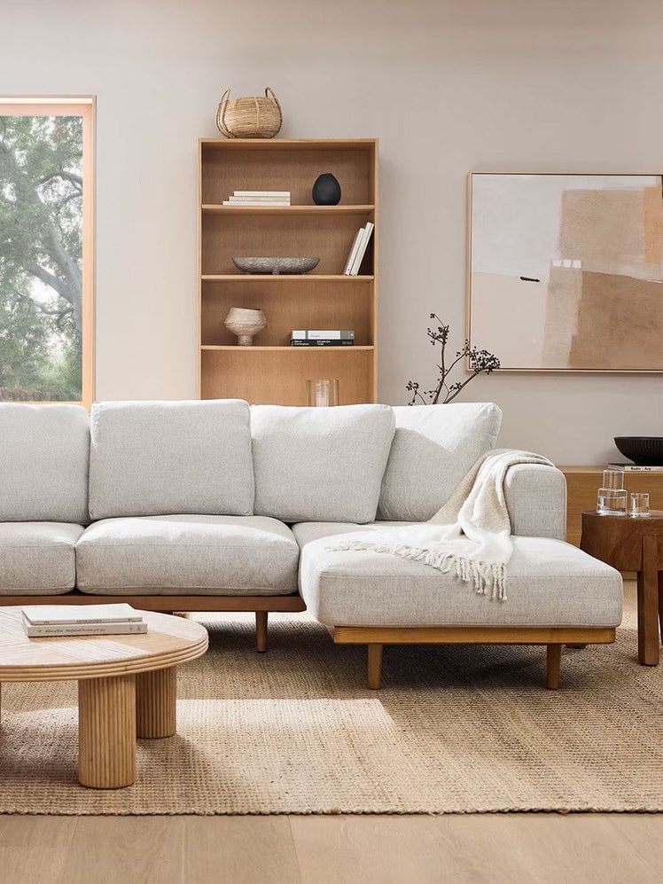 West Elm Newport 2-Piece Chaise Sofa for best furniture sales 