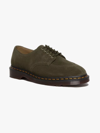 Suede olive Dr Martens shoes