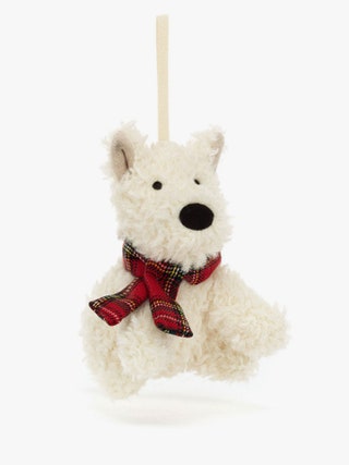 Best Stocking Fillers chosen for British GQ by Jessie Atkinson Jellycat Scottie Dog Decoration