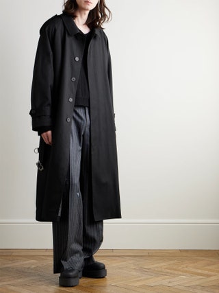 Enfants Riches Déprimés woolblend black overcoat as selected by Faye Fearon