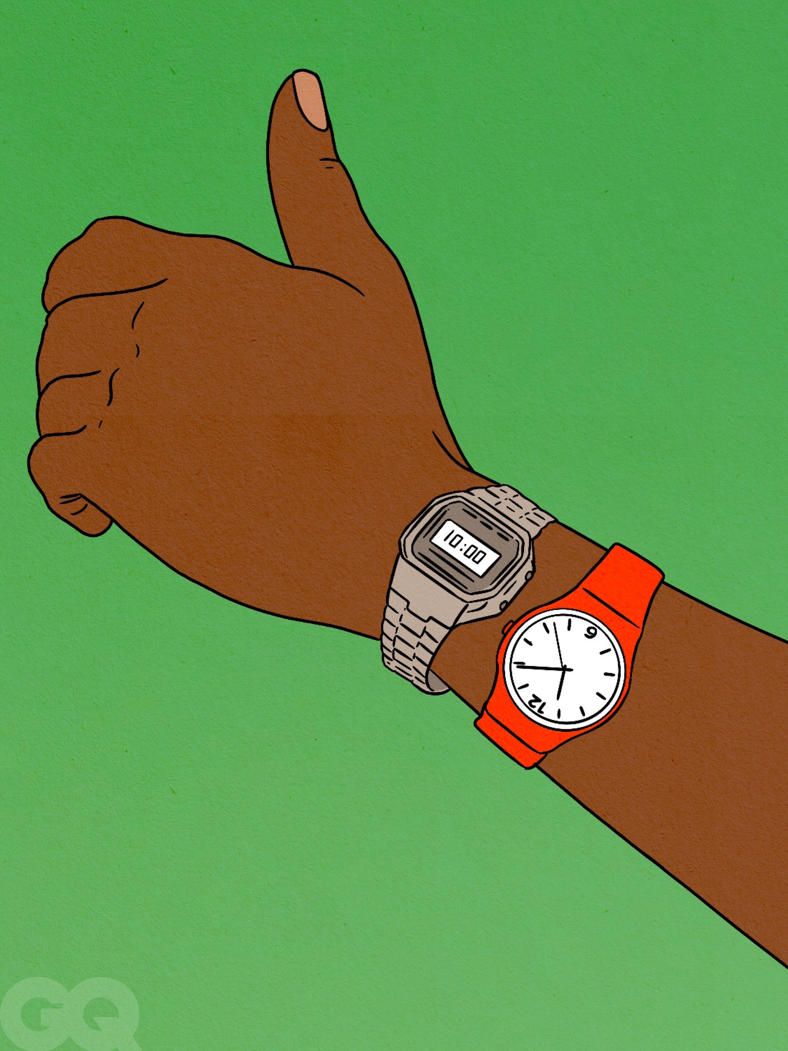 Image may contain Body Part Hand Person Wrist Wristwatch and Arm