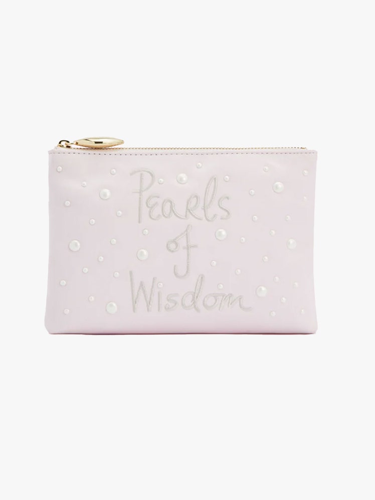 Best gifts for mum chosen by Jessie Atkinson Lulu Guinness Pearls of Widsom Pouch