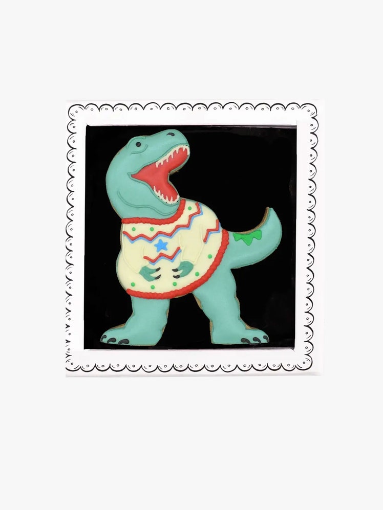 Best food gifts chosen by Jessie Atkinson Biscuiteers Christmas Dinosaur Biscuit