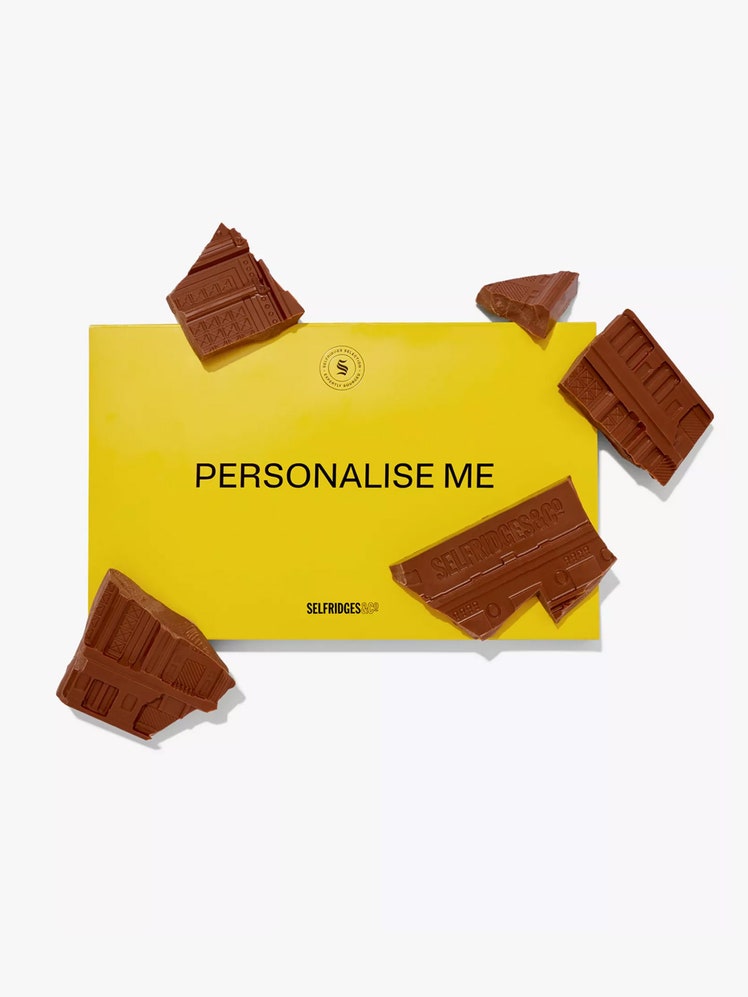 Image may contain: Chocolate, Dessert, Food, Business Card, Paper, and Text