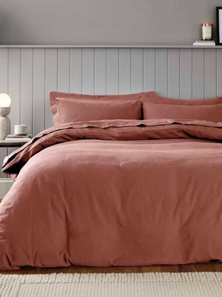 Dunelm soft & cosy brushed cotton bedding set for GQ’s best brushed cotton bedding