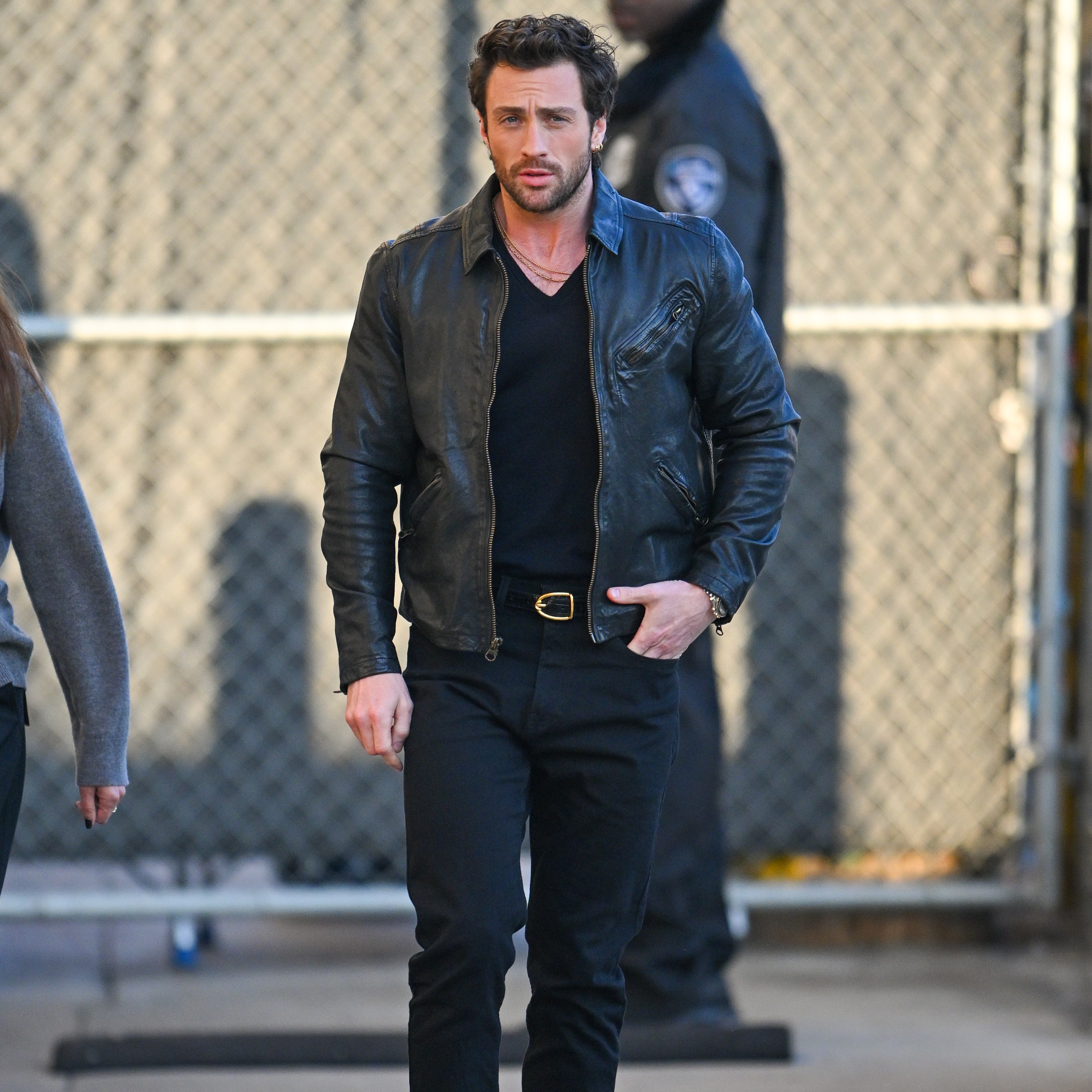 Aaron Taylor-Johnson reaffirms his reign as the king of the leather jacket