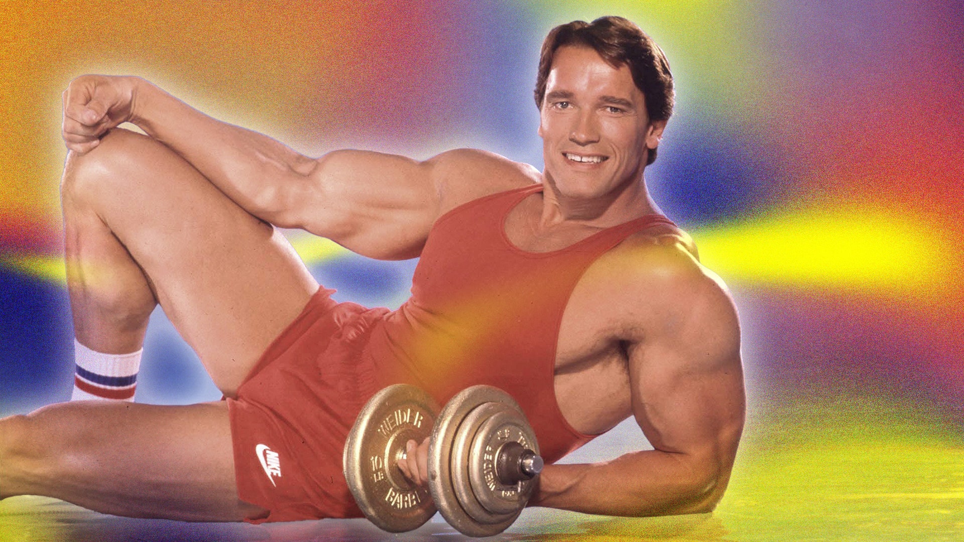 Image may contain Arnold Schwarzenegger Adult Person and Working Out