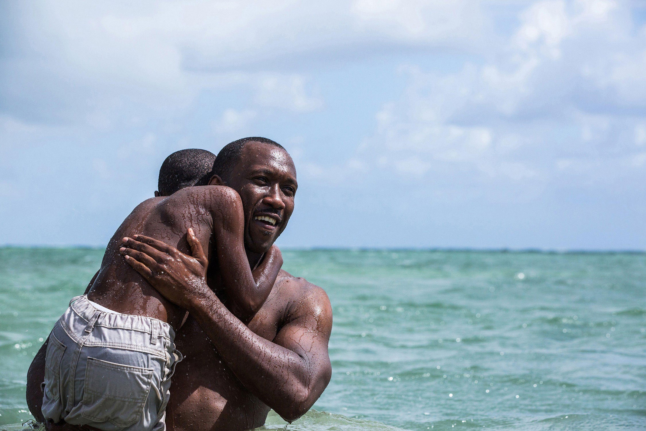 Scene in ocean from “Moonlight” 2016.