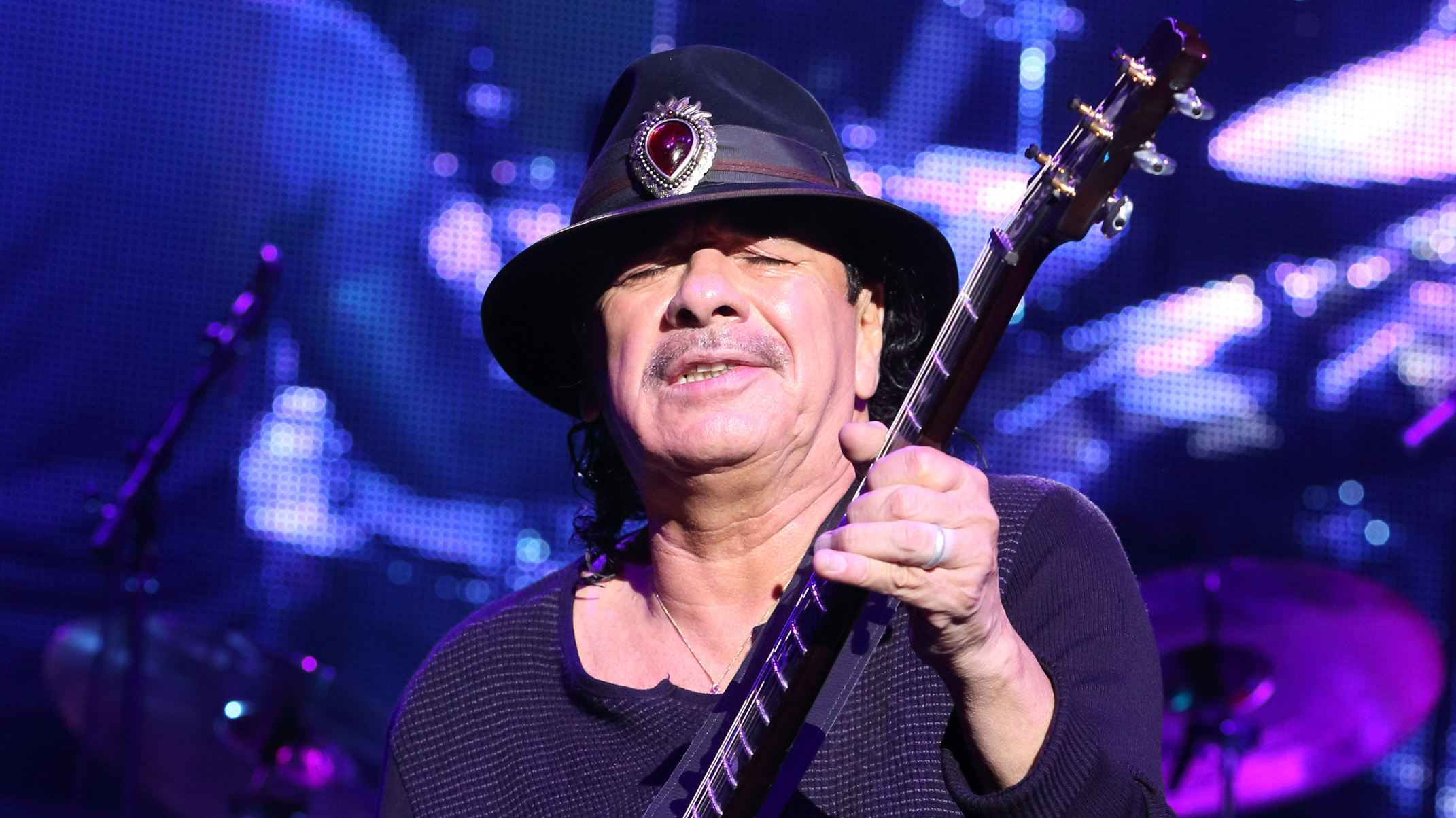 Carlos Santana collapsed from dehydration during a performance in Michigan