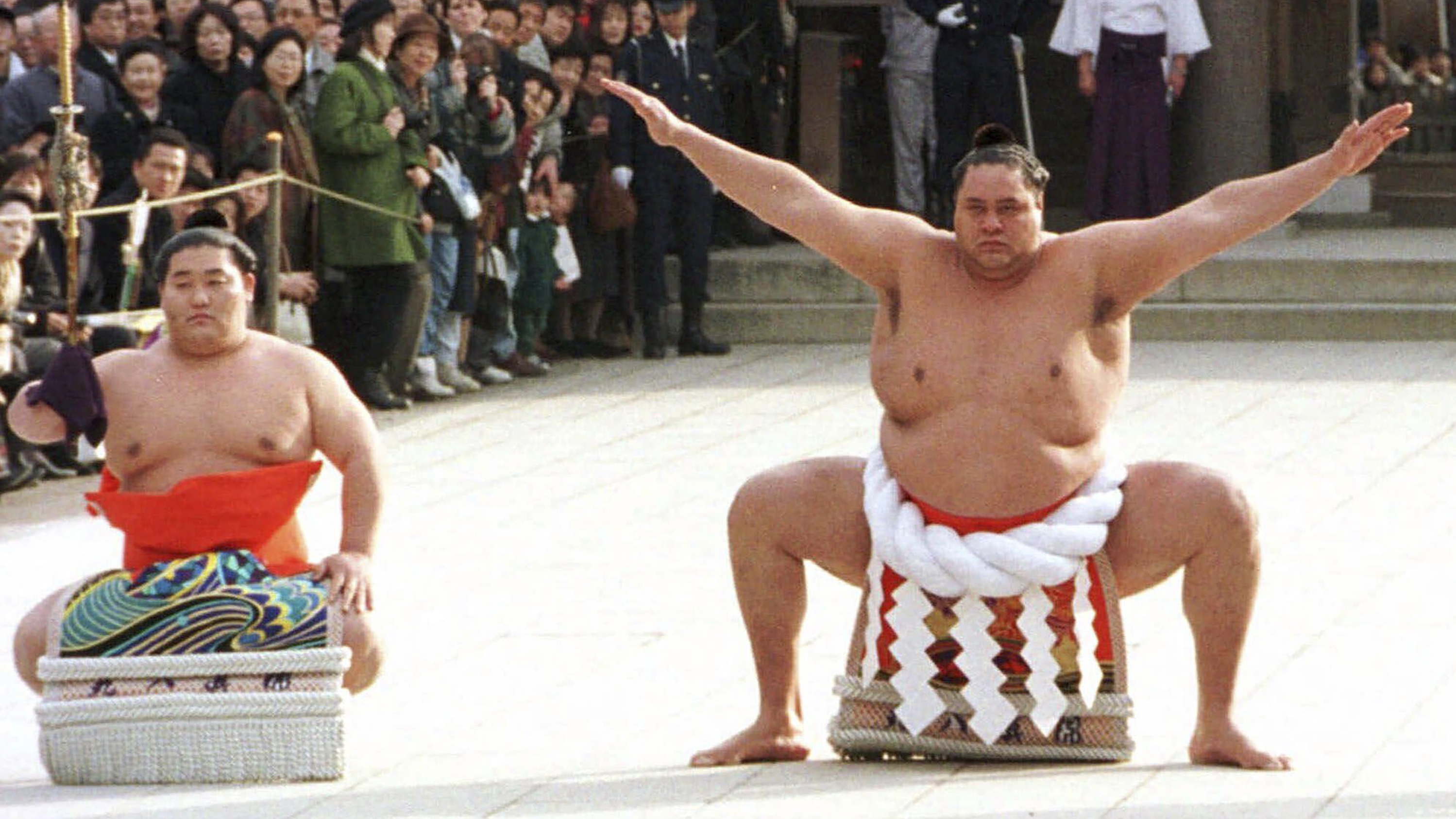 The first foreign-born grand champion of sumo, Akebono Taro, dies at age 54