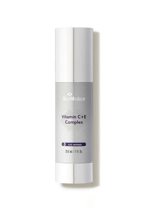 Silver bottle of SkinMedica Vitamin C  E Complex