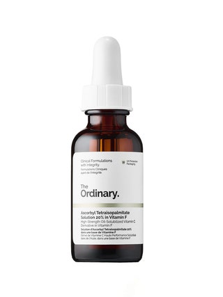 Bottle of The Ordinary Ascorbyl Tetraisopalmitate Solution 20 in Vitamin F