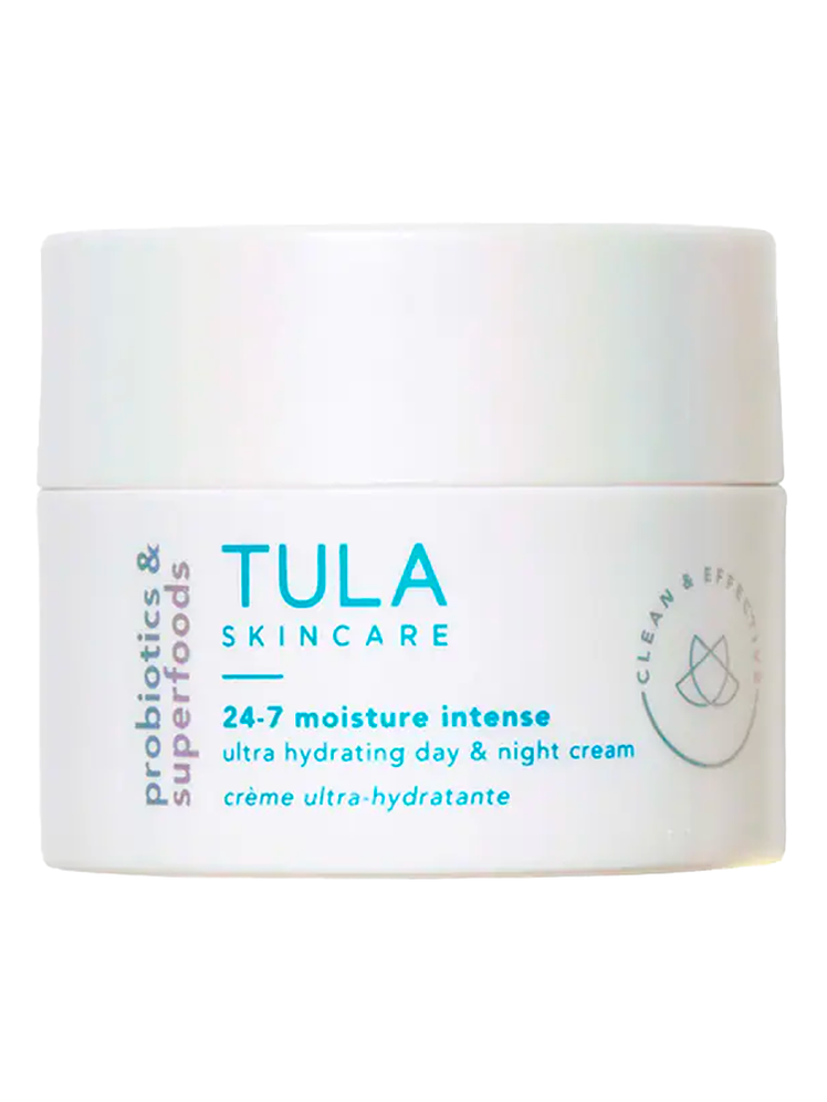 TULA Skincare 24-7 Moisture Intense Ultra Hydrating Day & Night Cream on a white background