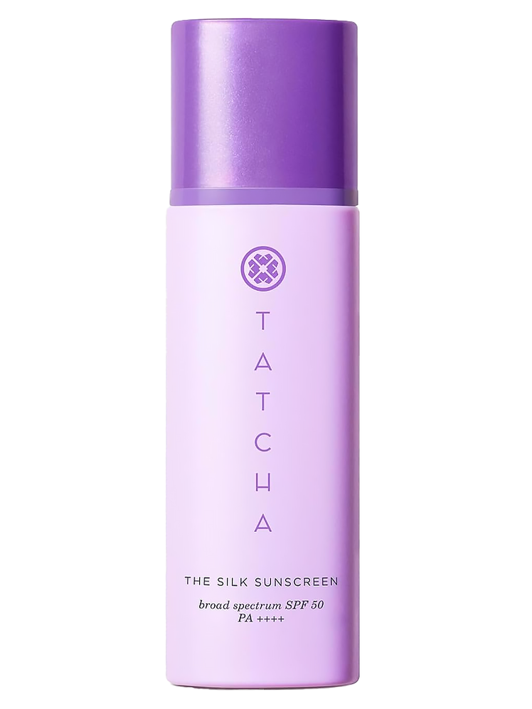 Tatcha The Silk Sunscreen SPF 50 on a white background