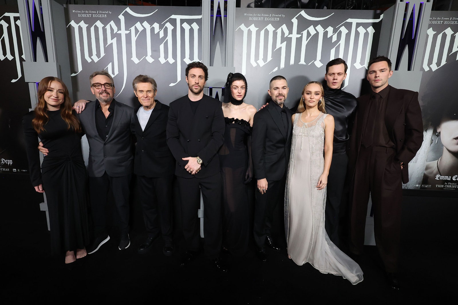 Image may contain Chris Columbus Nicholas Hoult Jacqueline Dietrich Willem Dafoe Aaron TaylorJohnson and Robert Eggers