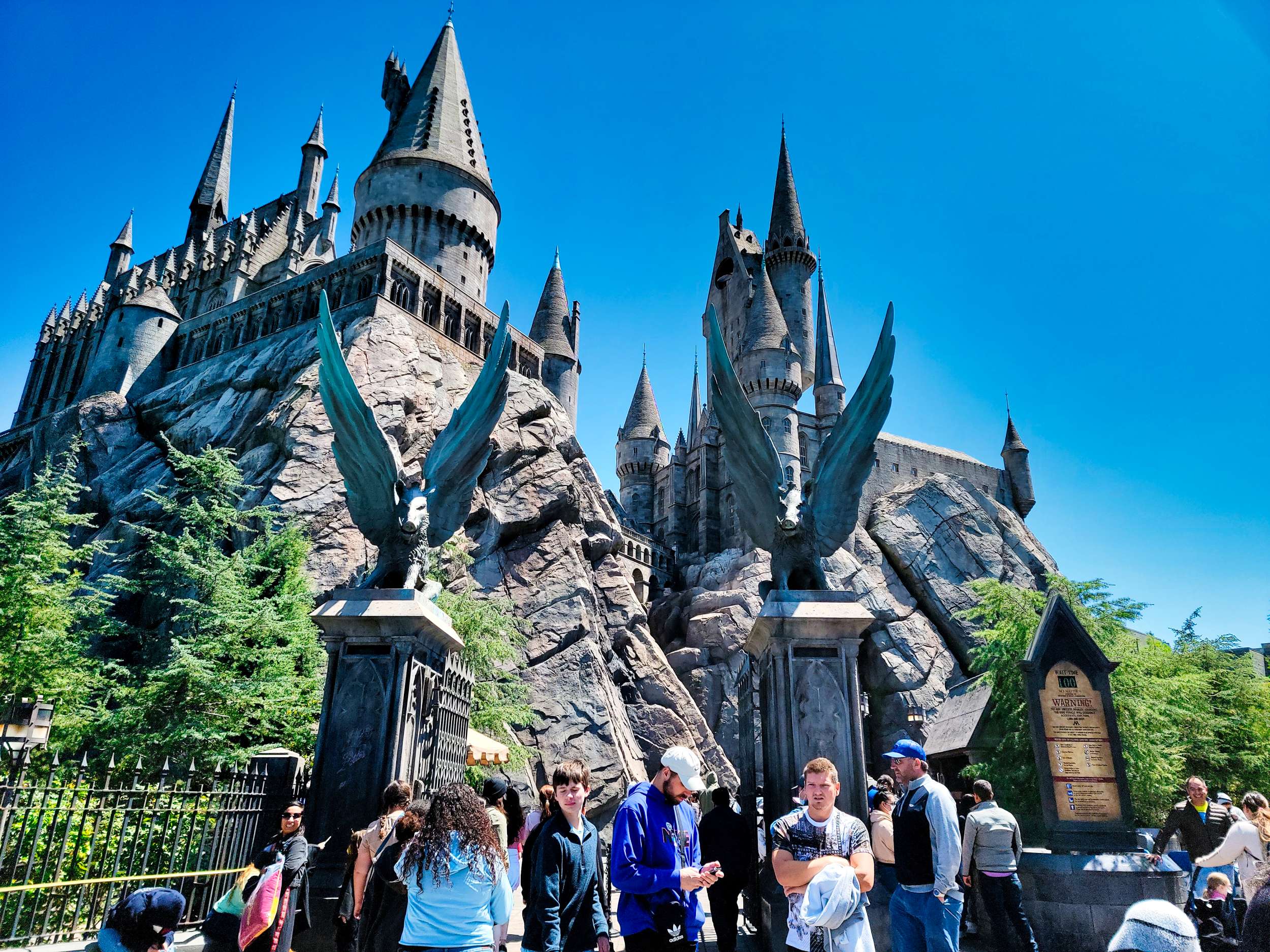 Harry Potter and the Forbidden Journey facade, Hogwarts, at Universal Studios Hollywood