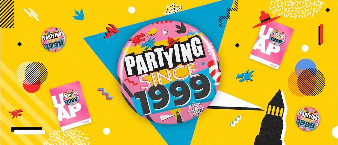 "Partying Since 1999" UOAP button
