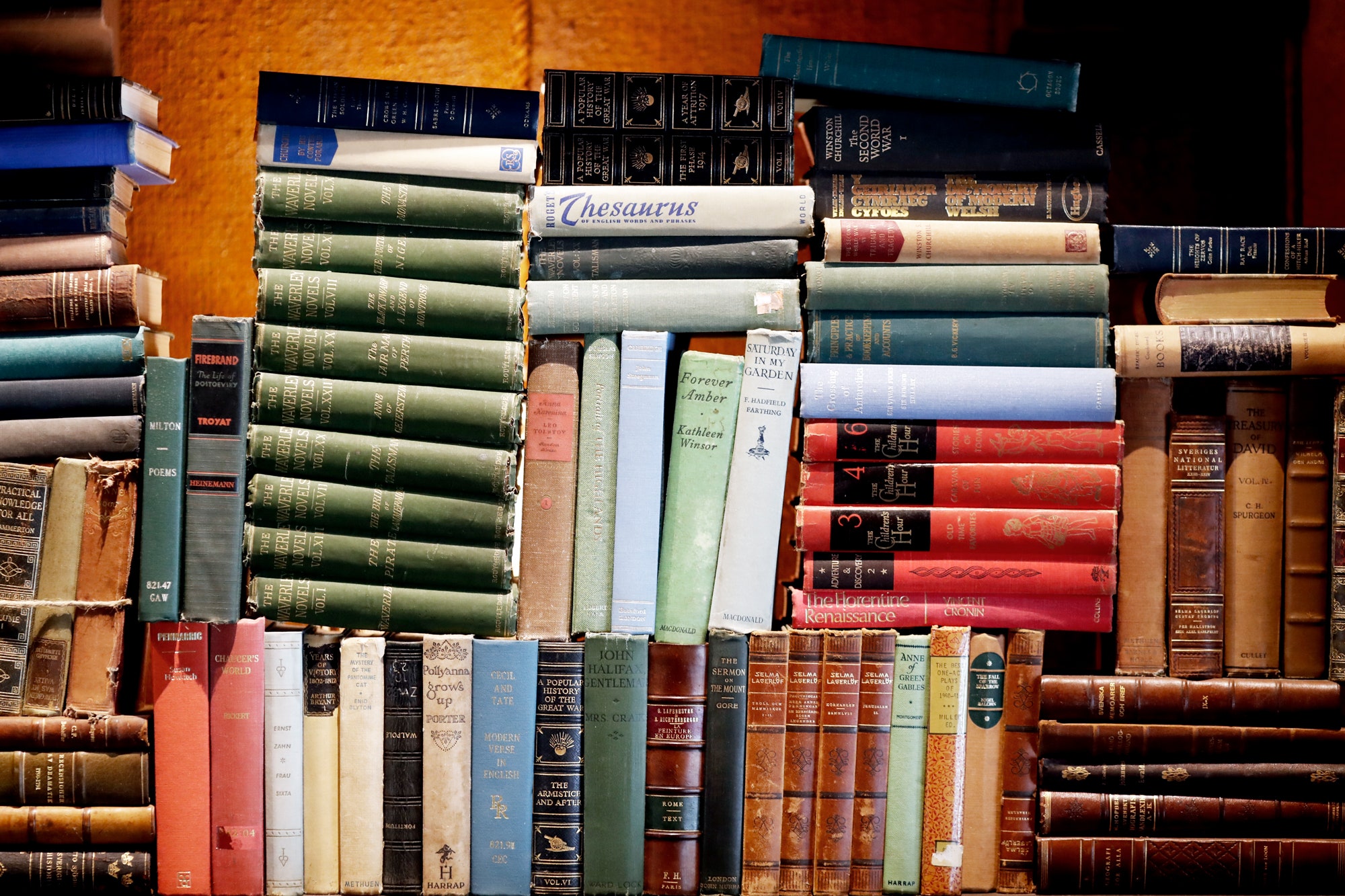 Stack of old books. Knowledge concept. Uong Bi. Vietnam