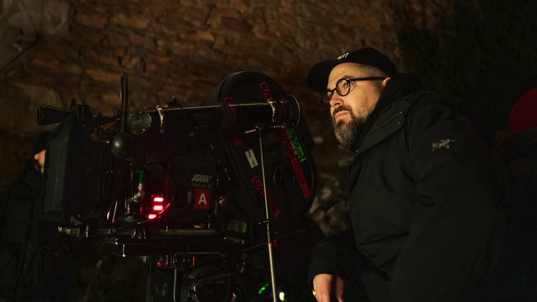 Director Robert Eggers on the set of his film NOSFERATU a Focus Features release.