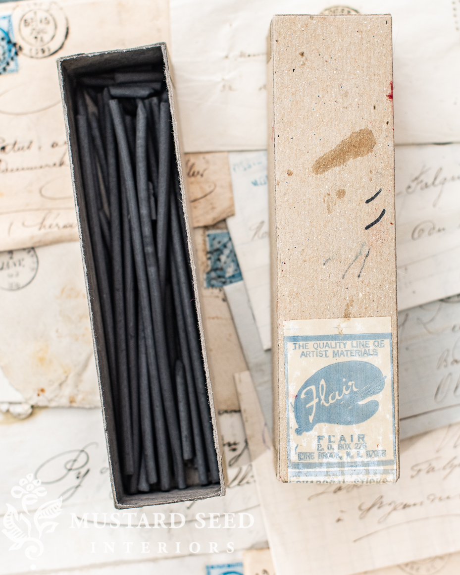 vintage flair vine charcoal sticks | miss mustard seed