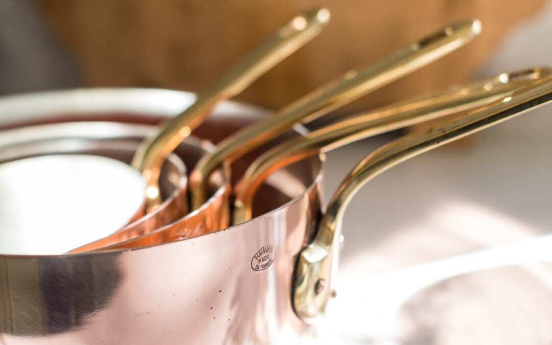 cleaning copper cookware