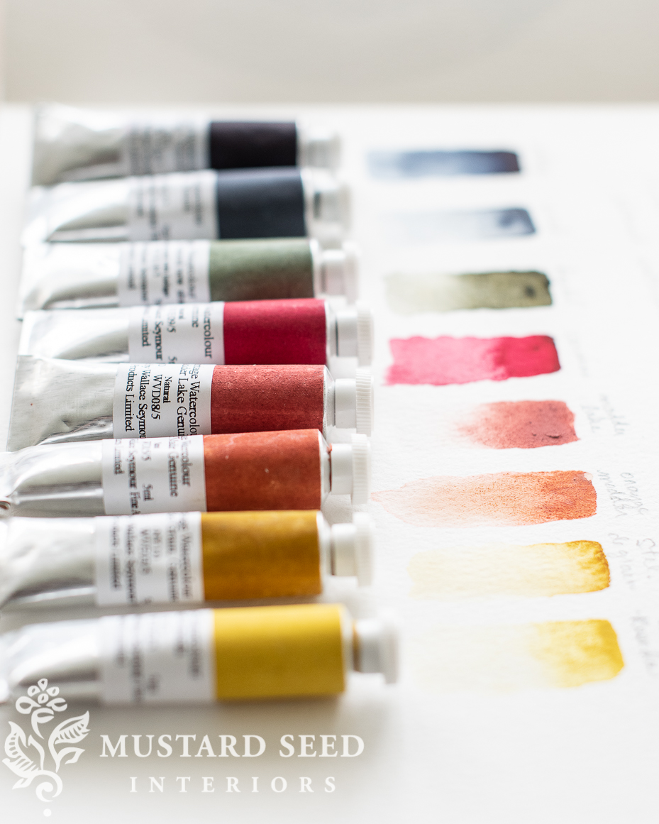 jeanne oliver | art supplies | wallace seymore natural watercolours | miss mustard seed