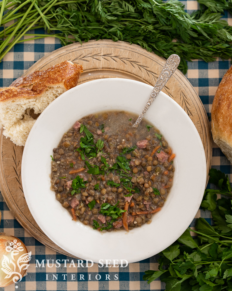 lentil soup recipe | miss mustard seed