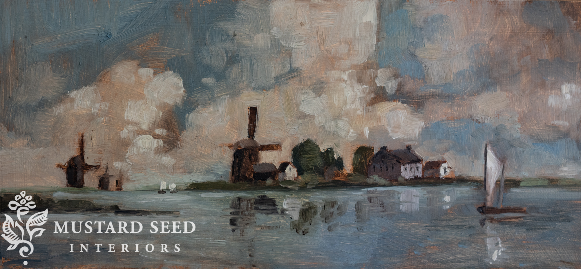 original oil painting | landscape | miss mustard seed
