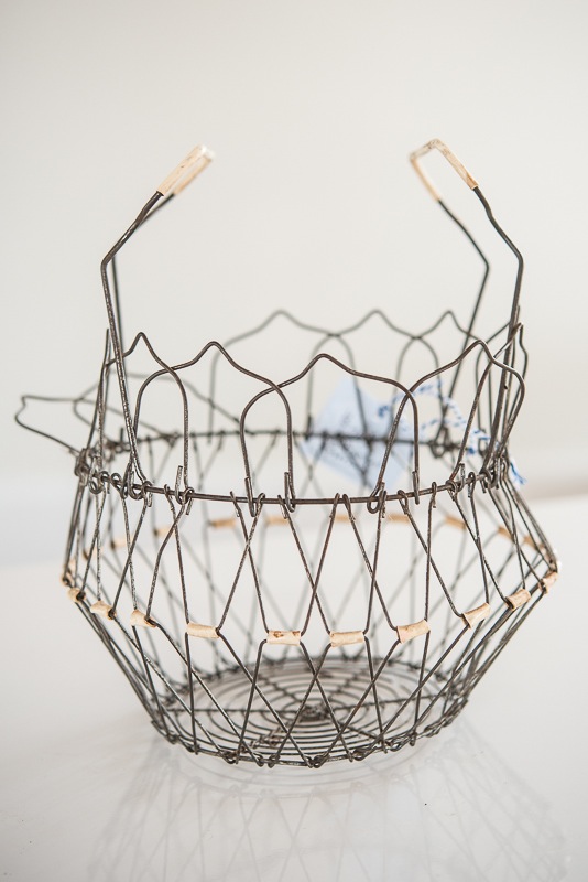 vintage wire egg collecting basket | miss mustard seed