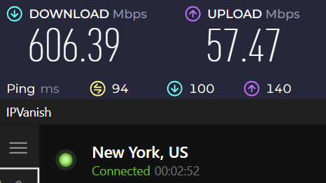 IPVanish review server speeds