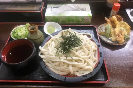 みきさん　天ざるうどん 大盛り