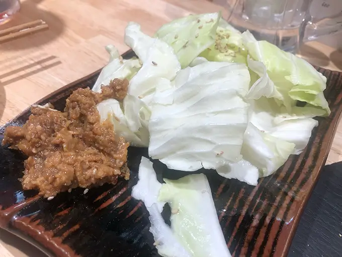 串焼き まろにえ　キャベツ