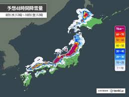 10日にかけて日本海側中心に大雪 12日と15日頃は雨雲や雪雲が ...