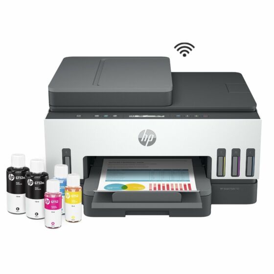 Impresora Multifuncional HP Smart Tank 750, Tinta Continua, Color, Wi-Fi, Smart App, Dúplex, ADF Alimentador Automático (6UU47A) (6UU47A)