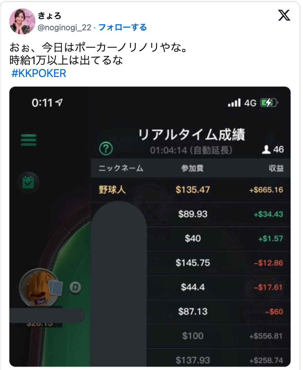 KKPoker 稼げる 時給1万円